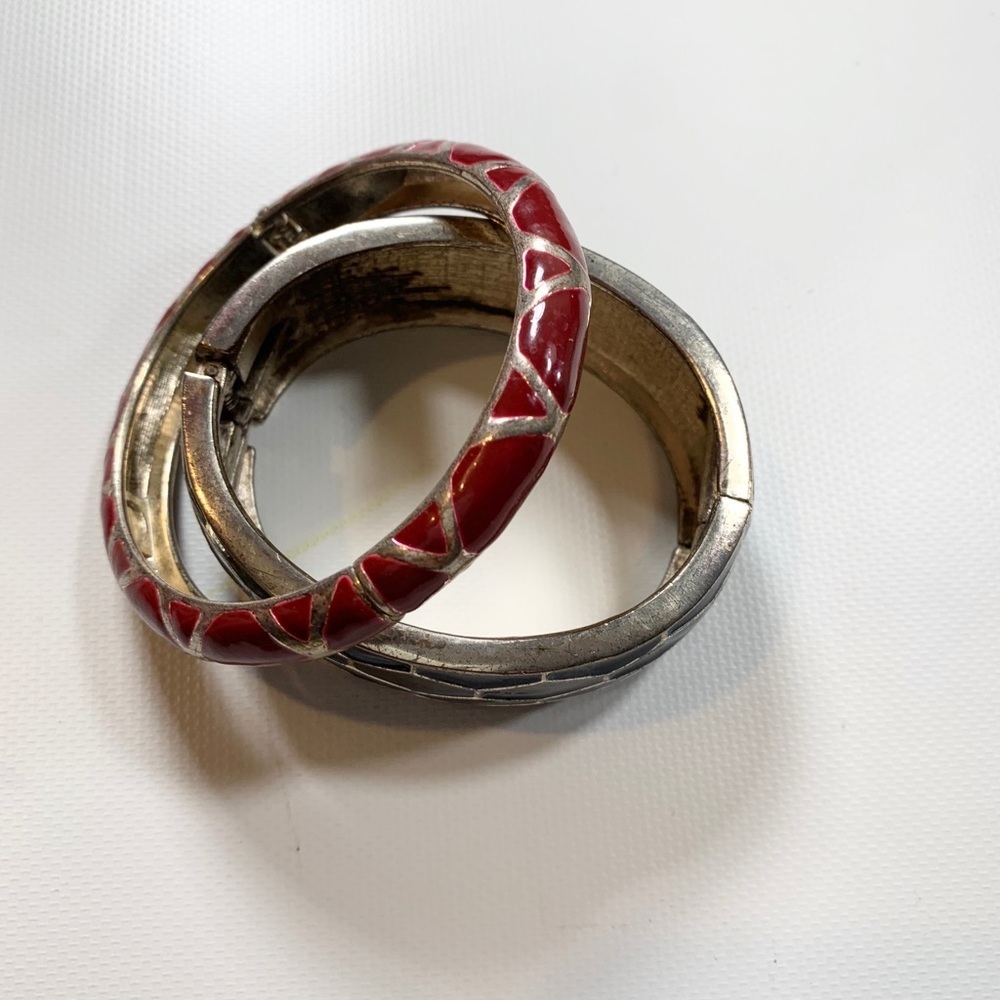 Ann Taylor Magnetic Strip Bangles set of 2